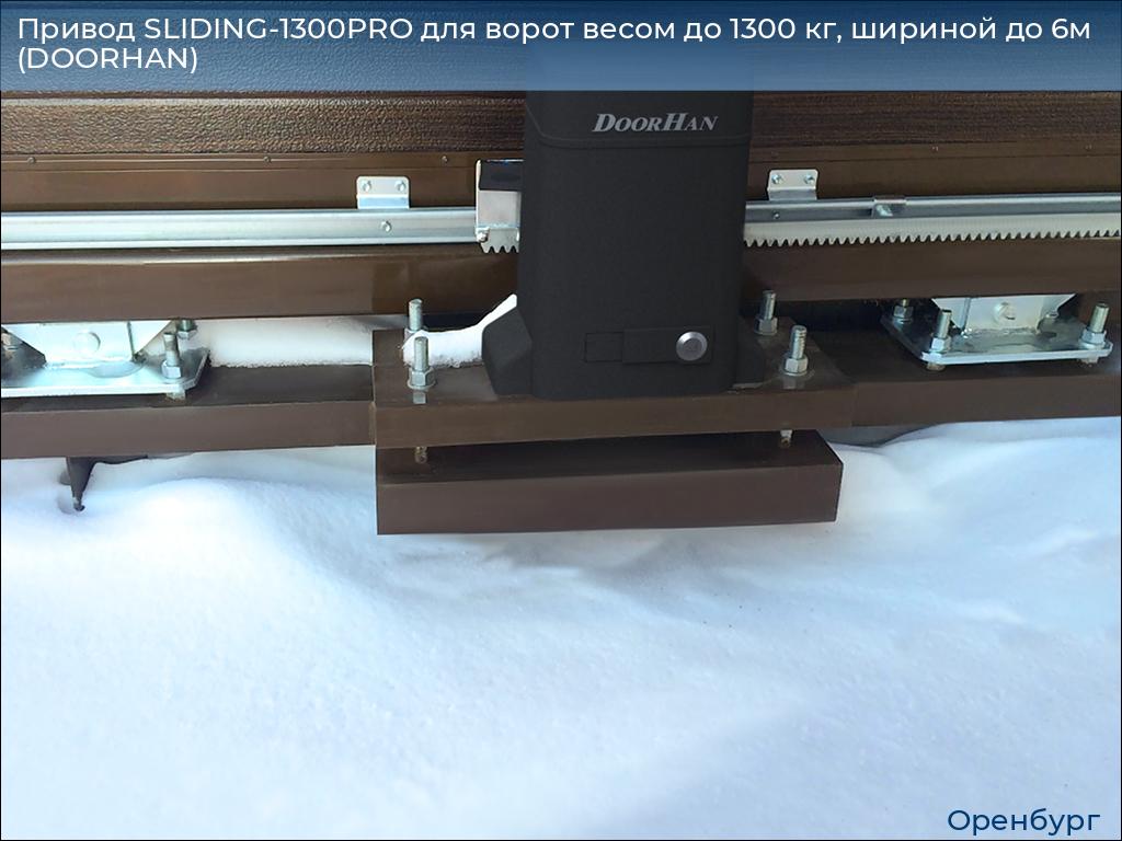 Привод SLIDING-1300PRO для ворот весом до 1300 кг, шириной до 6м (DOORHAN), orenburg.doorhan.ru