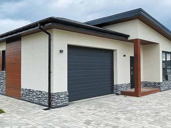 Cекционные ворота 3400х2650 мм антрацитовые DoorHan RSD02, orenburg.doorhan.ru