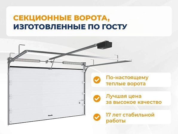 Cекционные ворота 3400х2650 мм антрацитовые DoorHan RSD02, orenburg.doorhan.ru